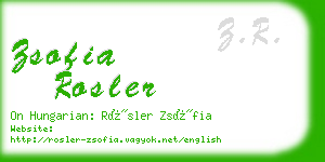zsofia rosler business card